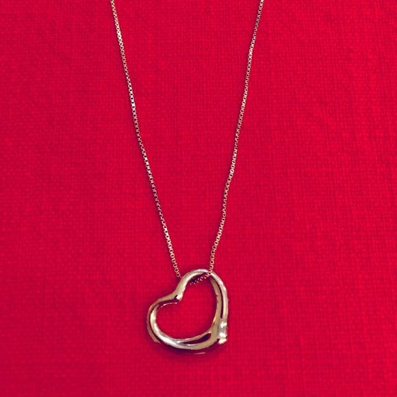 Tiffany & Co. Elsa Peretti Open Heart Pendant Necklace- Medium - Picture 2 of 9